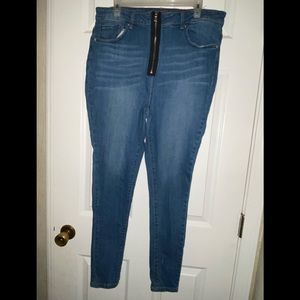High rise jeans around 40 inches long